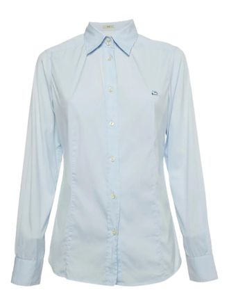 Etro blue cotton shirt