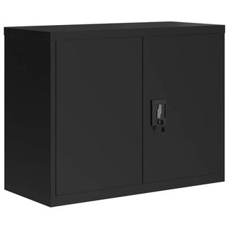 vidaXL Vidaxl - Armario Archivador De Acero Negro 90x40x70 Cm