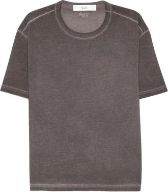 S&eacute;fr Mauro T-Shirt - Heren - T-shirts - Grijs - M - Katoen - Tops