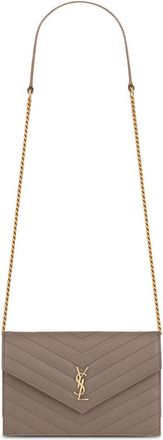 Saint Laurent Cassandre Chevron Logo-plaque Cross Body Bag