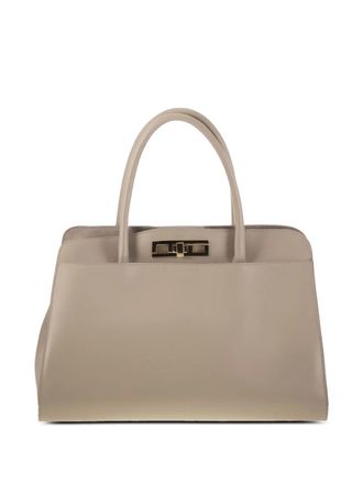 Fabiana Filippi large Trapeze tote bag - Neutrals