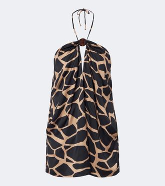 Faithfull The Brand Top in satin con scollo allamericana