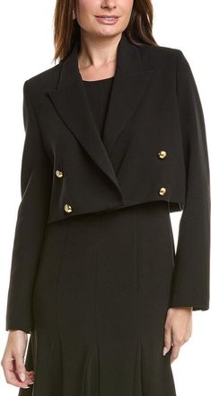 Black Halo Hugo Crop Blazer