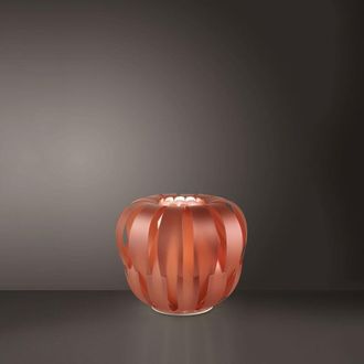 Linea Zero Linea Zero - Lampada Da Tavolo Moderna 1 Luce Queen In Polilux Rame D29 Made In Italy