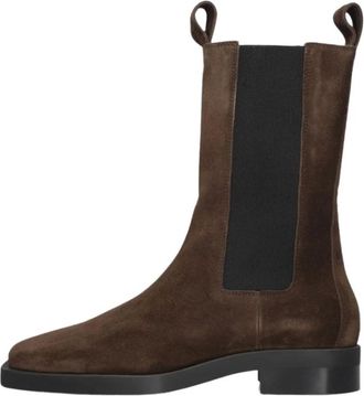 Copenhagen Schoenen, Dames, Bruin, 41 EU, Wol, Stijlvolle zwarte leren laarzen