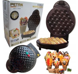 Petra M&aacute;quina Para Hacer Gofres De Burbujas 1000 W - Gofres De Burbujas