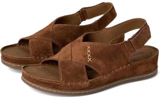 Born Womens Ebba Slingback Sandal In Glazed Ginger Suede