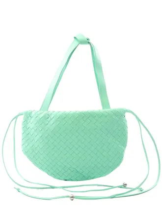 Bottega Veneta Borsa a spalla The Bulb piccola con design Intrecciato 2012-2025 - Verde