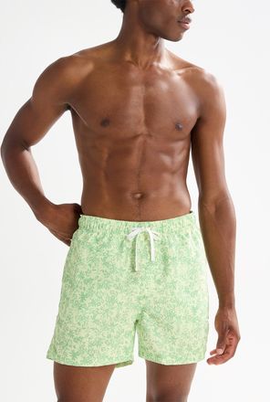 Only & Sons Mens Floral green swim trunk Length: 4.5