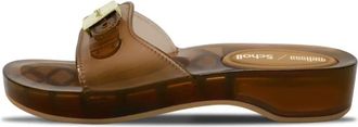 Scholl Pescura Heel - Dames - Sandalen - Bruin - 38 EU - Schoenen