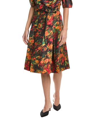 3.1 Phillip Lim Flowers In Motion Canvas Origami Silk-Blend Dress