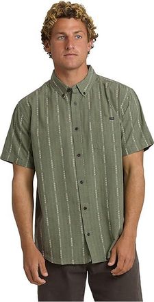Billabong All Day Jacquard Short Sleeve Mens T Shirt Granite Green : 2XL, Cotton/Polyester