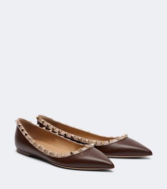 Valentino Garavani Rockstud leather ballet flats