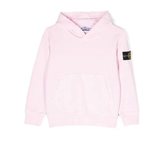 Stone Island Hooded Sweatshirt - male - Stone Island - Kids Sweatshirts - Pink - 8 Y - Kids