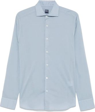 Fedeli Sean shirt - men - Elastane/Cotton - 40 - Blue