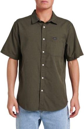 Quiksilver Shoreline Short Sleeve Button-Up Shirt in Grape Leaf at Nordstrom Rack, Size Xx-Large