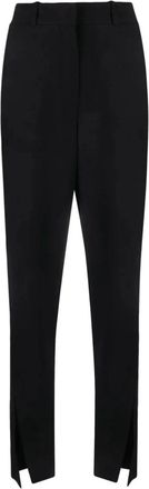Balmain Trainingsbroeken - Dames - Slim Fit Broeken - Zwart - L - Wol - Broeken