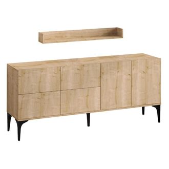 Concept Usine Conjunto de aparador y estanter&iacute;a de pared