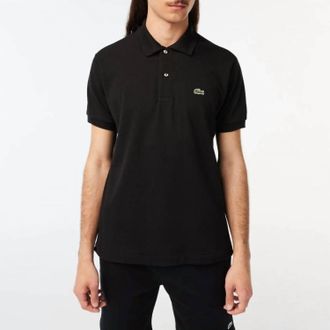 Lacoste Original Petit Pique Cotton Polo In Black