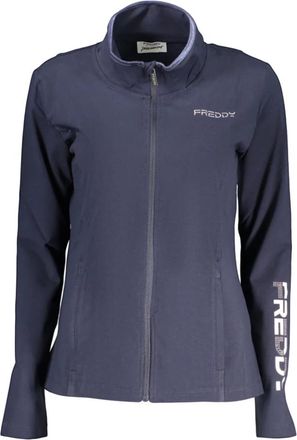Freddy Sweatshirt met Lange Mouwen - Dames - Vesten met rits - Blauw - XL - Hoodies & sweatvesten