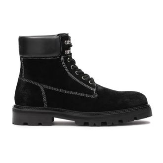 Kazar Schoenen, Heren, Zwart, 41 EU, Suède, Suède laarzen met gladleren inzet