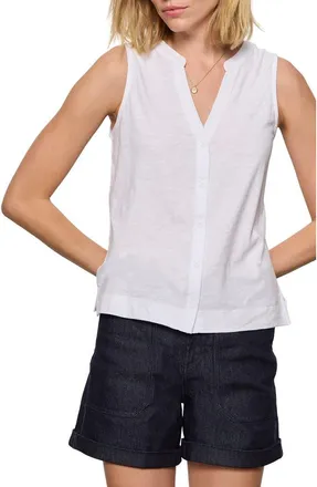 Sanctuary All Set Button Tank in White at Nordstrom, Size Xx-Small