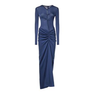 CHRISTOPHER ESBER Abito lungo con zip sul retro e maniche lunghe - - Dresses - Donna - Blu - S