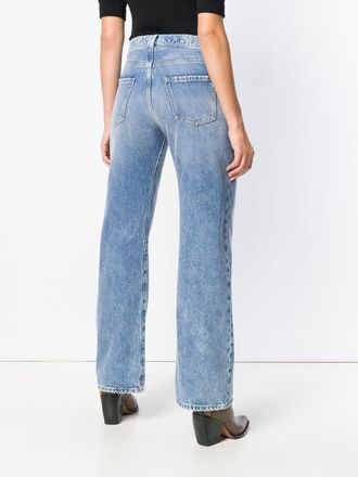 Maison Margiela Oversized-Pocket Denim Jeans - Light Blue