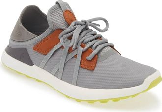 Olukai Mens Manele Breathable Golf Shoes In Poi/charcoal