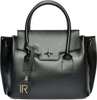 Isabella Rhea Zwart Rundleer Tas