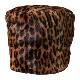 Dolce & Gabbana Bucket Hat - unisex - Hoeden - Bruin - ONE Size - Leer - Accessoires