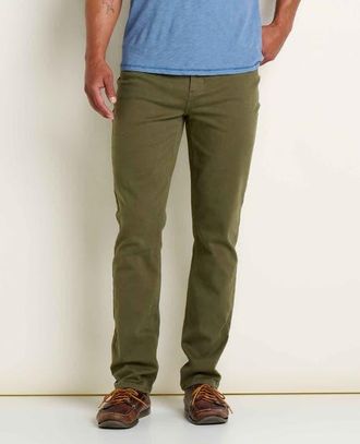 Toad & Co Mens Tamarack Slim Jean in Olive at Nordstrom, Size 38 X 32