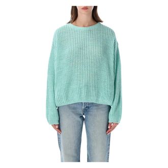 American Vintage Cyrow Crewneck - Dames - Ronde hals truien - Groen - M/L - Truien & Vesten