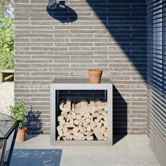 vidaXL Le&ntilde;ero Acero Galvanizado 60x40x60 Cm Vidaxl