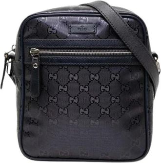 Gucci Pre-owned Cross Body Bags, female, Blue, Size: ONE SIZE Pre-owned Crossbody Bag
