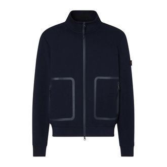 Peuterey Sweatshirt met Ritssluiting - Heren - Vesten met rits - Blauw - XL - Katoen - Hoodies & sweatvesten