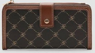 Mango Portafoglio grande stampa logo marrone - Donna - Taglia unica - MANGO