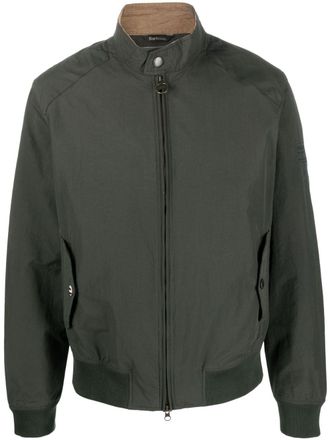 Barbour Bomberjack met rits - Groen
