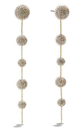 BaubleBar Blair Pav&eacute; Earrings in Clear at Nordstrom Rack