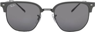 Ray-Ban New Clubmaster Dark Gray Irregular Unisex Sunglasses RB4416 6653B1 53