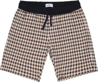 Aquascutum Club Check Zwemshorts Marineblauw - Heren - Strandmode - Blauw - M - Katoen - Badmode
