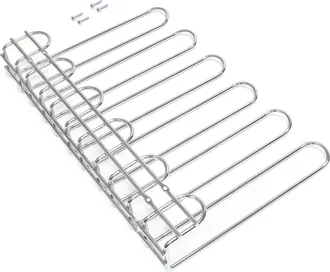 Emuca Soporte Para Copas Para Muebles Supra De 5 L&iacute;neas, Longitud 320mm, Acero, Cromado - Emuca