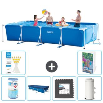 Intex Piscina Con Estructura Rectangular - 450x220x84 Cm - 7-piezas S142
