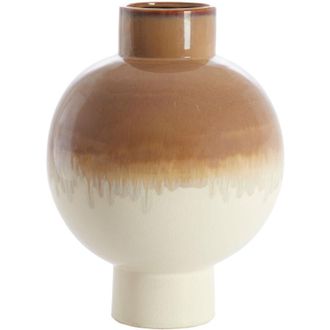 Light & Living Jarr&oacute;n Light & Living Zelata En Cer&aacute;mica Crema + Taupe - &Oslash;34x46