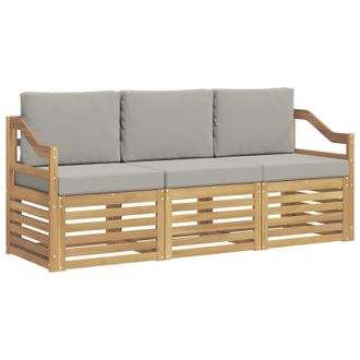 vidaXL Juegos De Sof&aacute;s Madera De Acacia S&oacute;lida Vidaxl