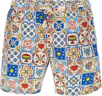 MC2 Saint Barth Lighting 70 - Ultralichte Zwemshort 70S Print - Heren - Strandmode - Veelkleurig - S - Badmode