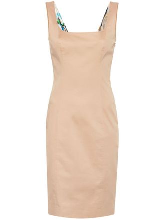 Moschino Mini-jurk met vlakken - Beige