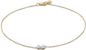 Monica Vinader Duo Lab Grown Diamond Chain Bracelet in 14K Gold at Nordstrom, Size Small