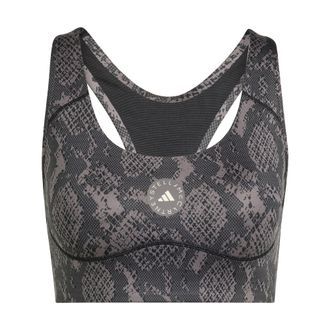 adidas ADIDAS by Stella McCartney Womens Power Impact Training Bra Medium Support Printed - Brown - Size X-Small