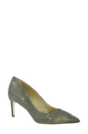 Ron White Cindy Galaxy Onyx Pump in Vintage Gold at Nordstrom, Size 10-10.5Us